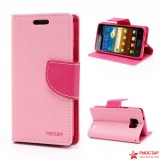 Чехол книжка Mercury для Samsung i9100 Galaxy S 2(розовый)